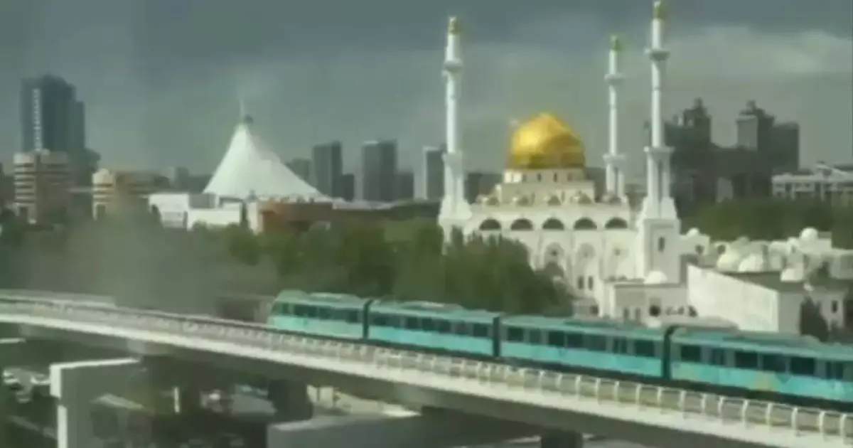  Астанада LRT рельсінен өрт шықты (ВИДЕО) 