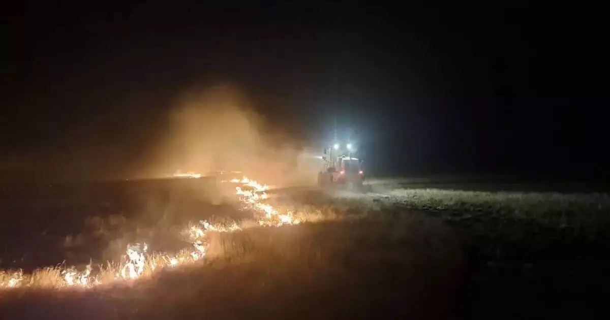  Ақмола облысында найзағай түсіп, екі жерде өрт шықты 