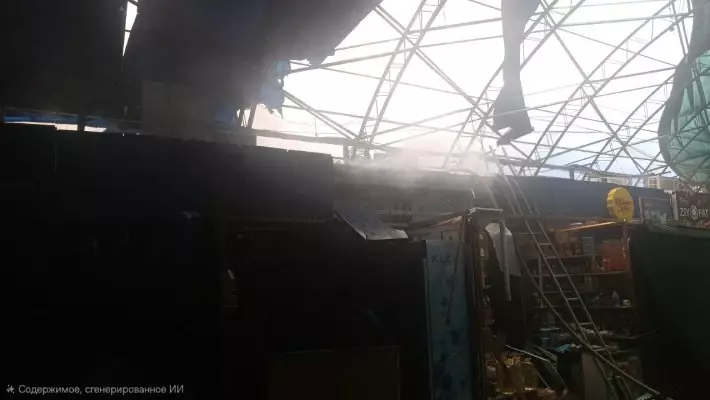 В Ташкенте произошел пожар на рынке «Урикзор»