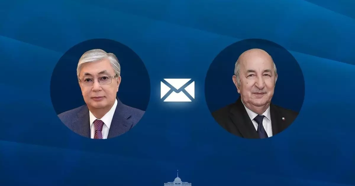  Тоқаев Алжир Президентін Тәуелсіздік күнімен құттықтады 