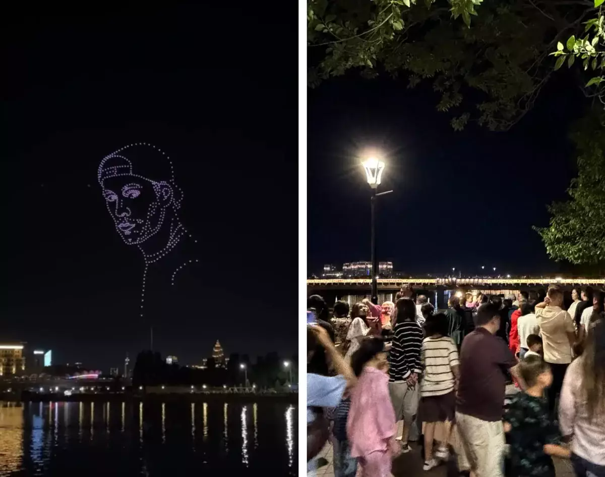 Шоу дронов в Астане вызвало волну критики из-за рекламы и задержки