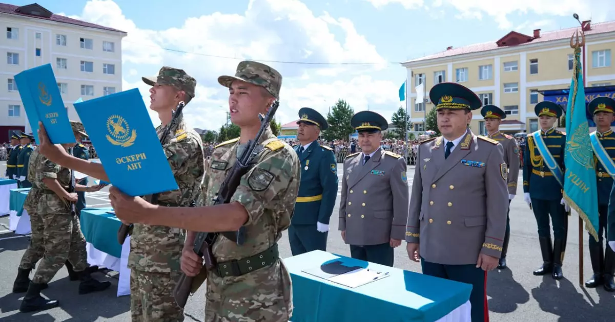  Ұлттық ұланда 750 сарбаз ант берді 