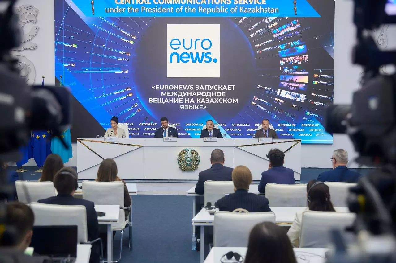 Euronews впервые начинает вещание международных новостей на казахском языке