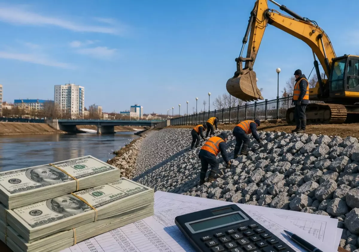  Петропавлда жақында жөнделген бөгетті қайта нығайтуға 228 млн теңге бөлінді 