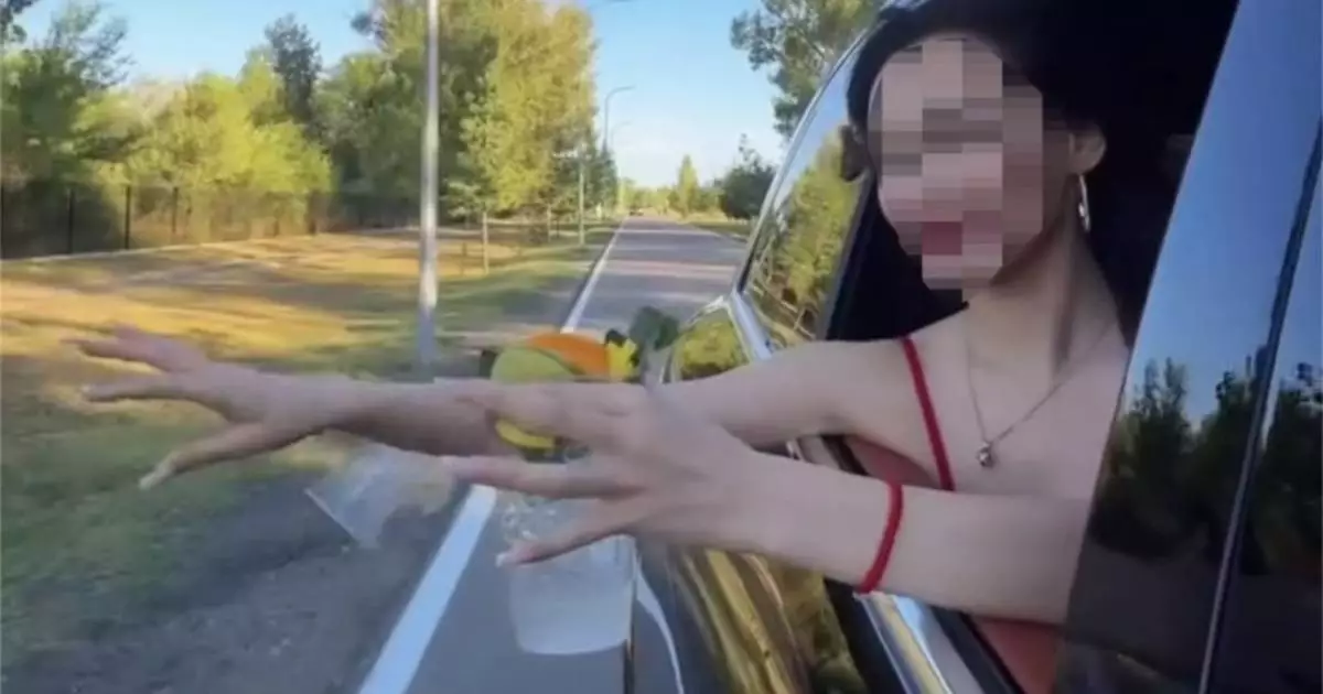  19-летняя талдыкорганка опубликовала ролик и спалила себя перед полицией 