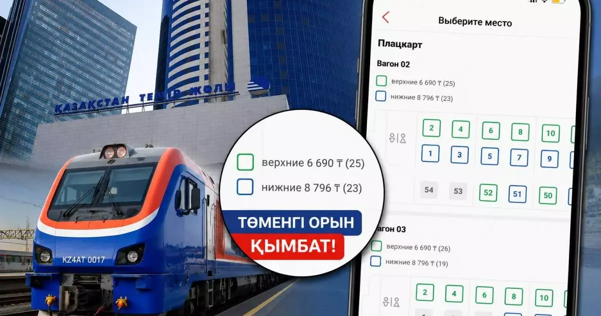  Енді төменгі орынға отырғыңыз келсе артық ақша төлейсіз! Пойыз билеттеріндегі жаңа өзгеріс жұрттың ашуын туғызды 