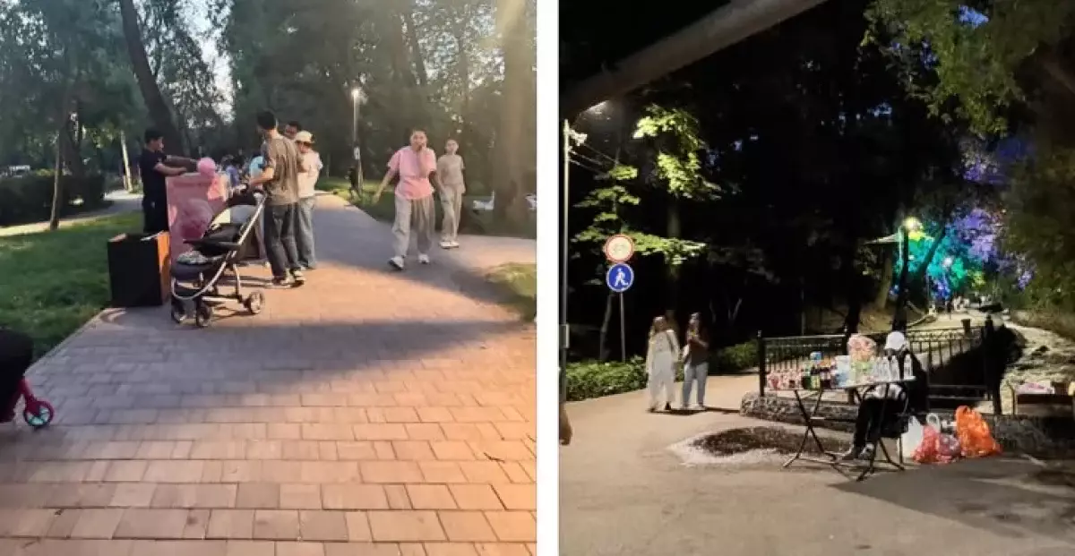 Жители Алматы пожаловались на стихийную торговлю на Терренкуре