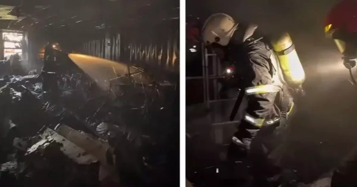  Павлодарда өрт кезінде 16 тұрғын эвакуацияланды 