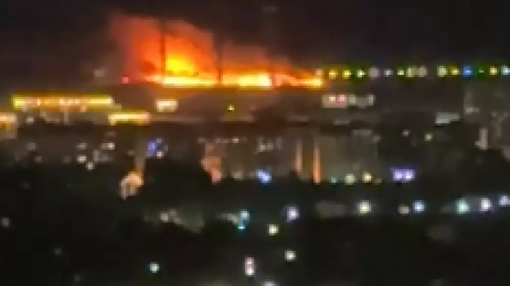Мусорный полигон загорелся в Астане