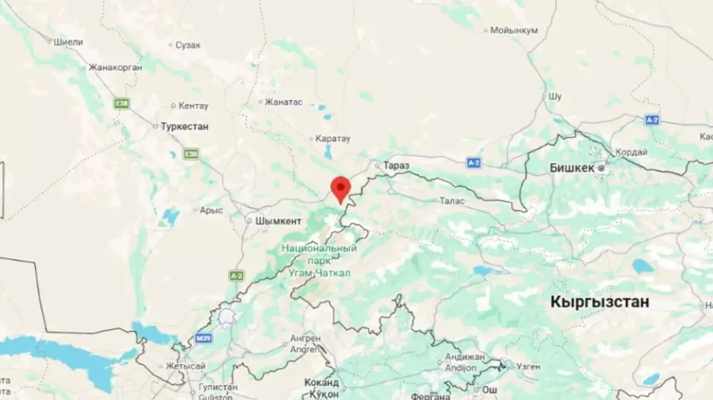 Землетрясение произошло в Жамбылской области