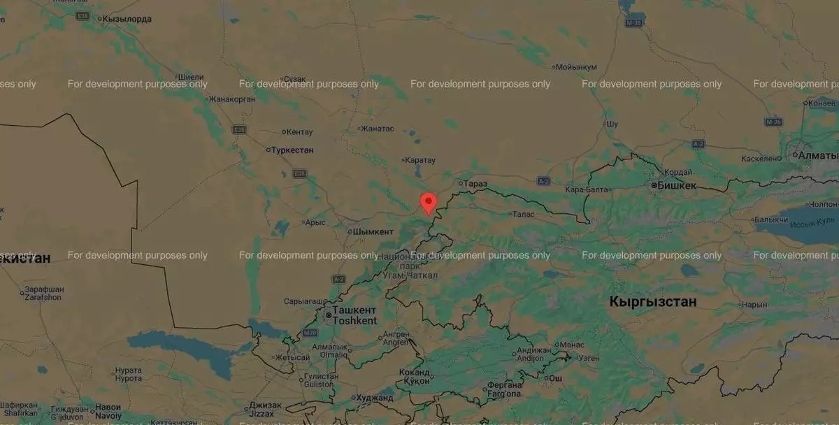 Землетрясение произошло в Жамбылской области