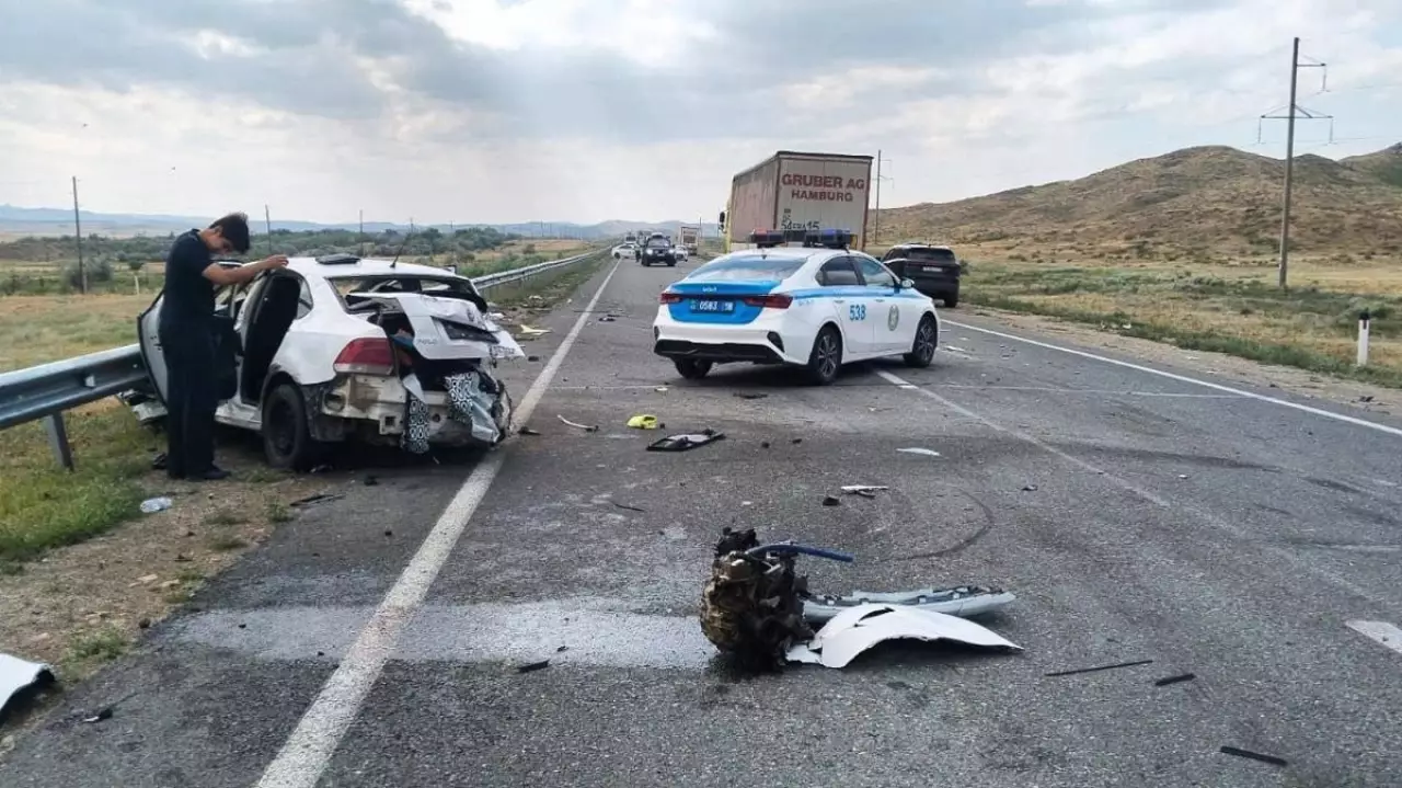 Смертельное ДТП с участием четырех автомобилей произошло в области Абай