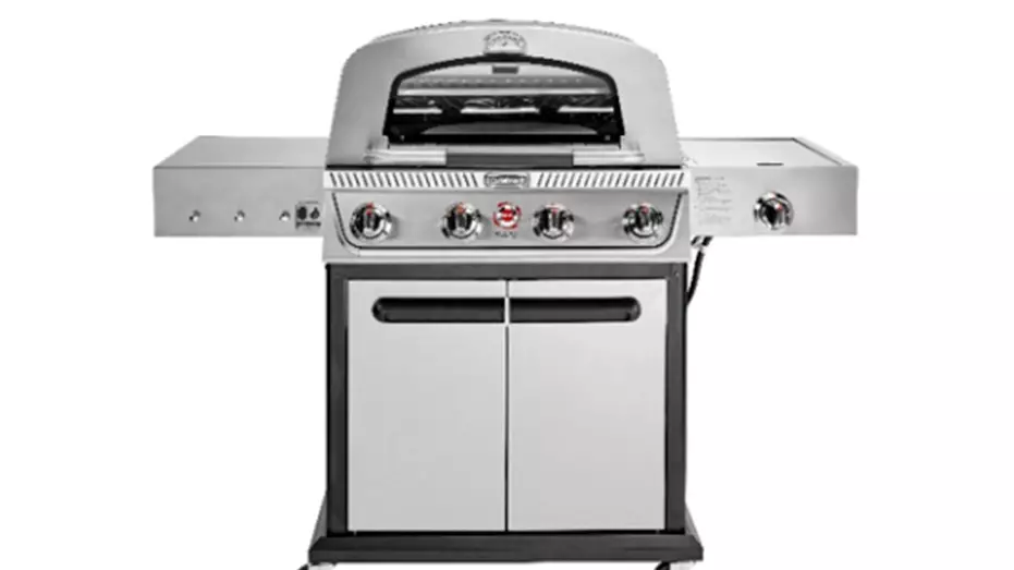 Кухонный гриль Cuisinart из нержавеющей стали на пропане, продававшийся в Lowe's и Walmart, отзывают из-за риска разбития стекла.