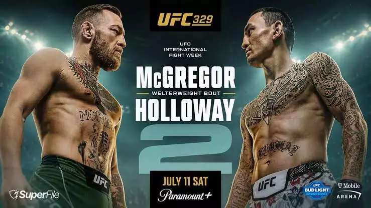 UFC 329: Макгрегор vs Холлоуэй. Прямая трансляция и LIVE-результаты турнира