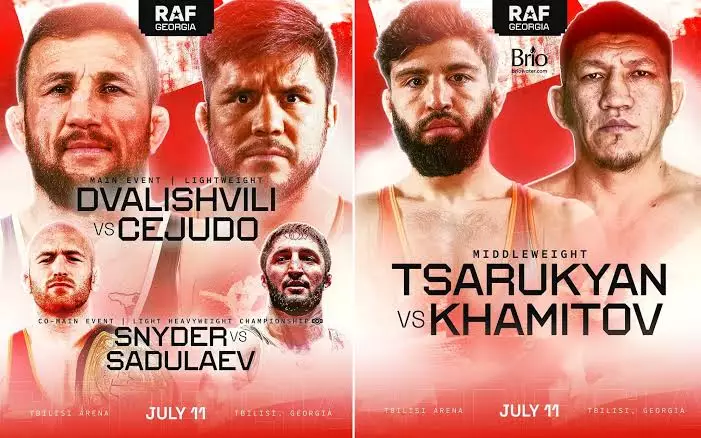 Хамитов vs Царукян. Результаты и видео всех схваток на RAF Georgia