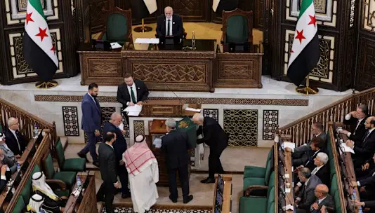 Новый сирийский парламент впервые собрался в Дамаске.