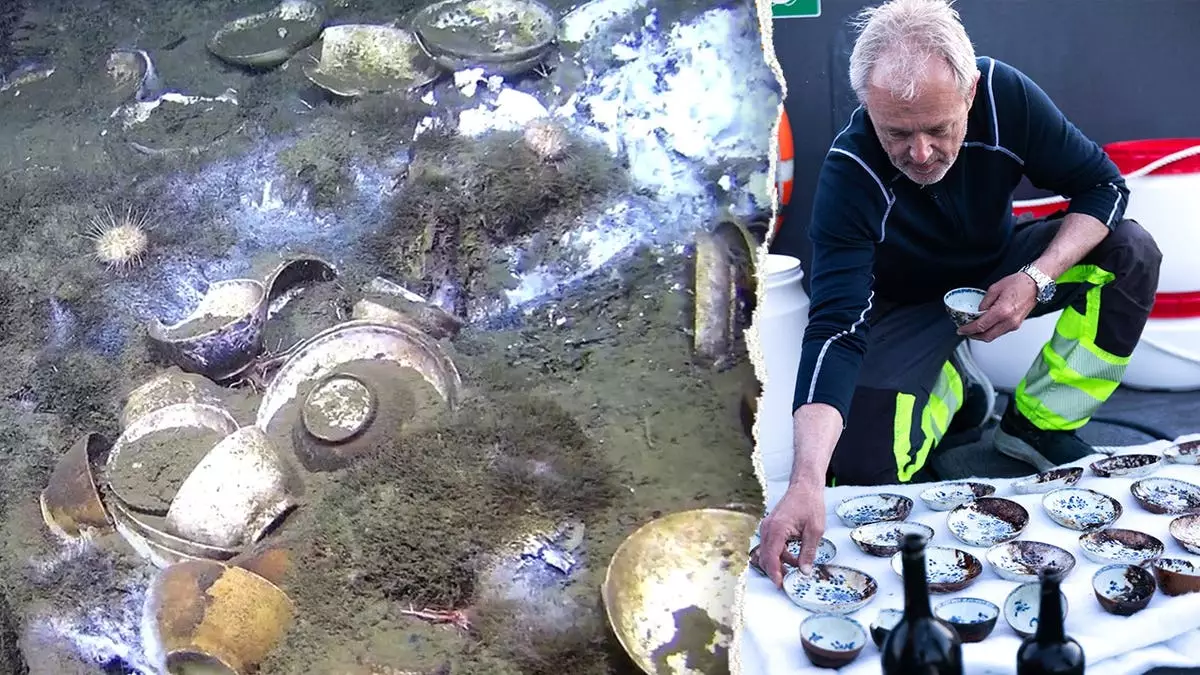 В Балтийском море обнаружено «зрелищное» кораблекрушение с подводной капсулой времени и нетронутым грузом, что названо «удивительной находкой».