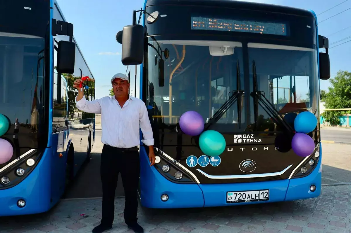 Новые автобусы будут курсировать в Мунайлинском районе - новости на Lada.kz 13.07.2026