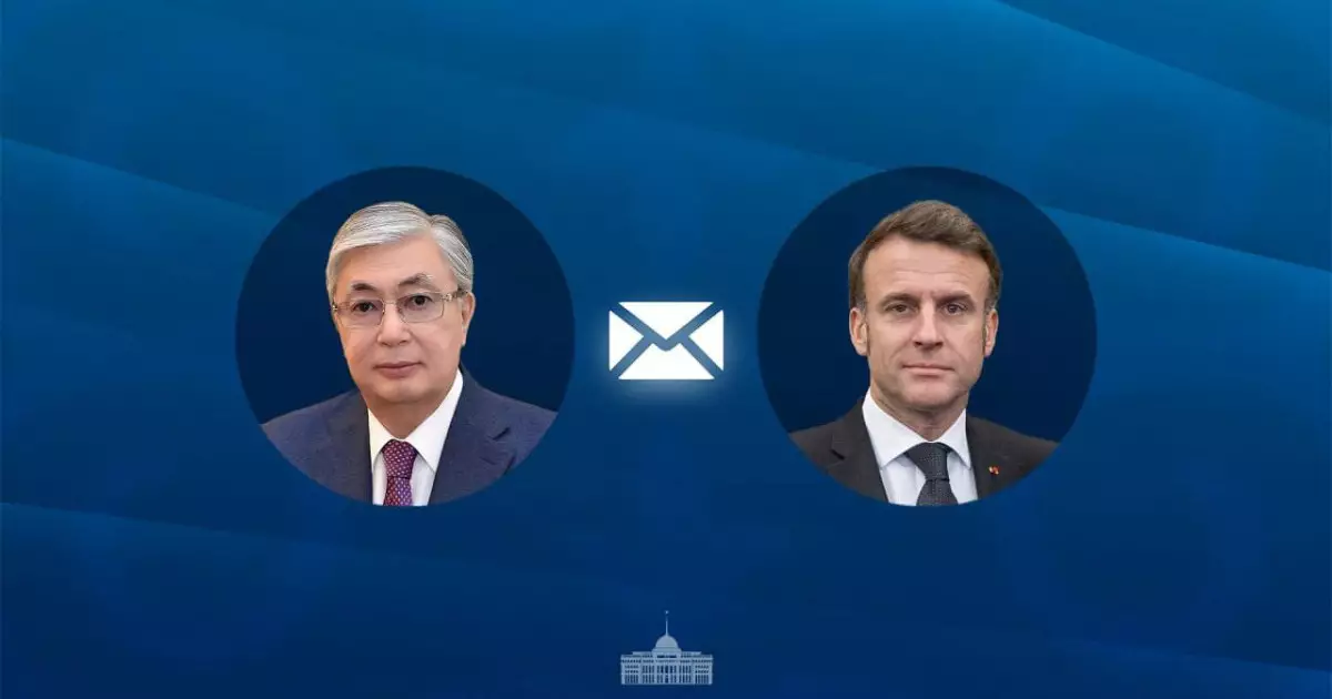  Мемлекет басшысы Франция Президентіне құттықтау жеделхатын жолдады 