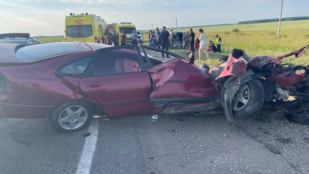 Солтүстік Қазақстанда ірі жол апатынан сегіз адам, оның ішінде балалар зардап шекті