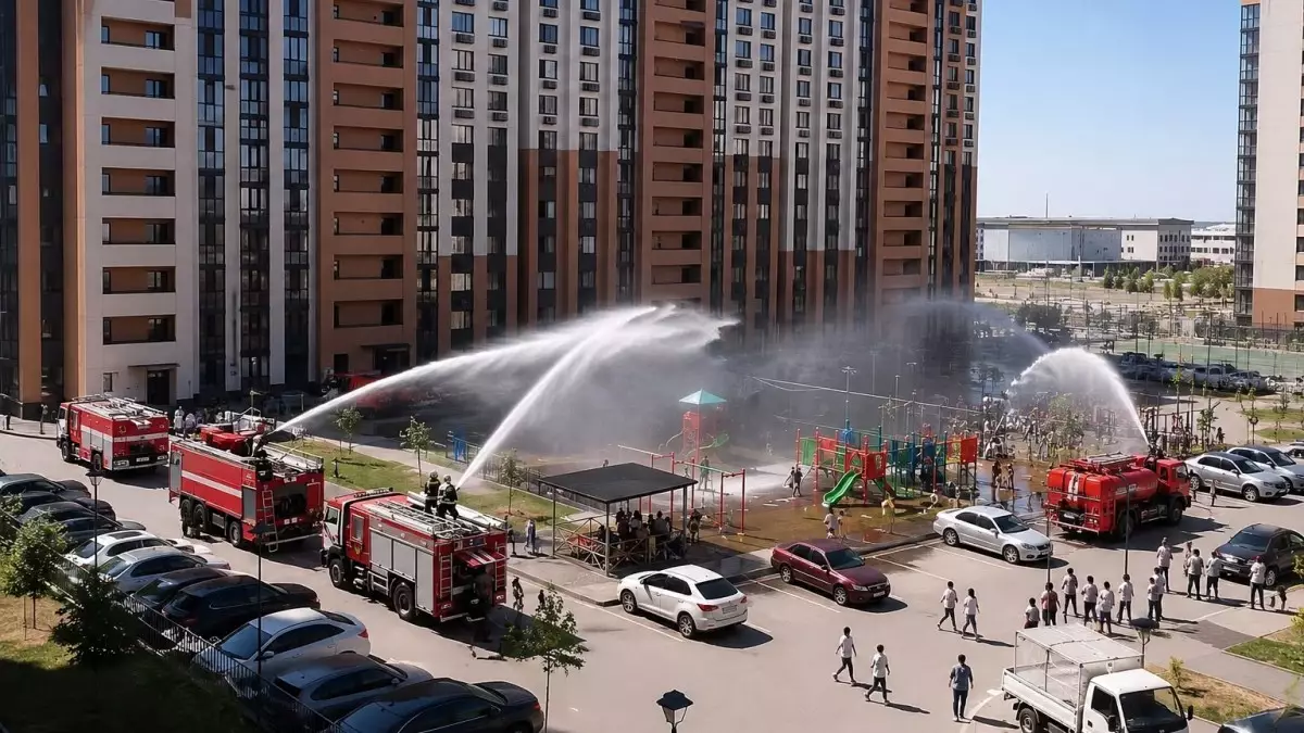  Шымкент аптап ыстықпен қалай күресіп жатыр 