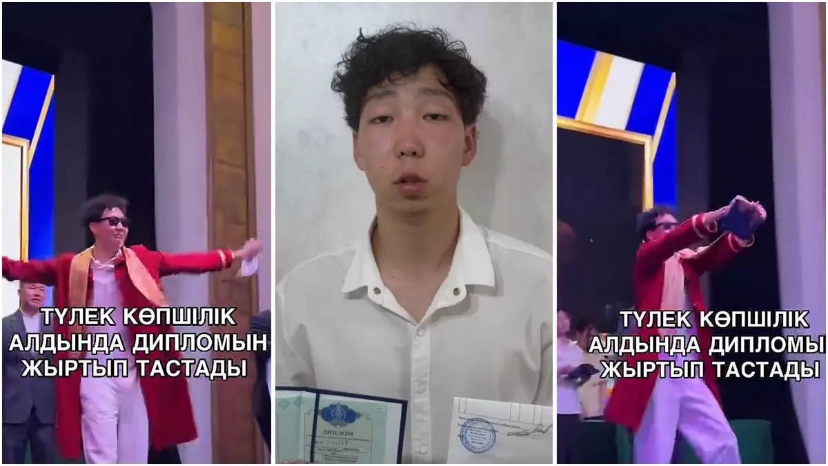 Желіде дипломын жыртқан түлек халықтан кешірім сұрады