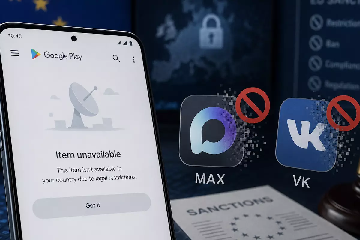 Российские приложения MAX и VK удалили из Google Play