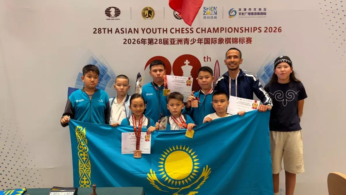  Қазақстандықтар Азияның 2026 жылғы жастар шахмат чемпионатында рапидте үш алтын медаль жеңіп алды 