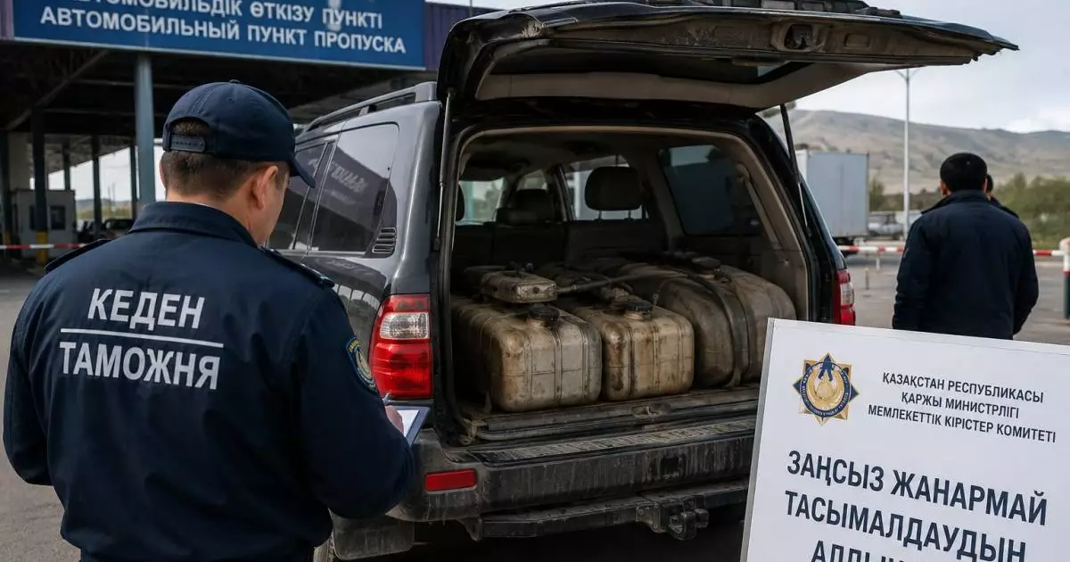  Почти две тонны дизтоплива пытались незаконно вывезти из Казахстана в Китай 