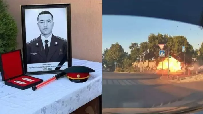 В Коканде простились с погибшим в ДТП сотрудником мотобатальона СБДД