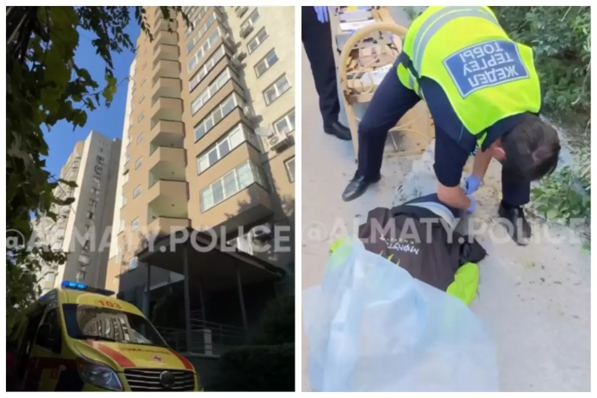 Алматыда жігіт балконнан құлап мерт болды