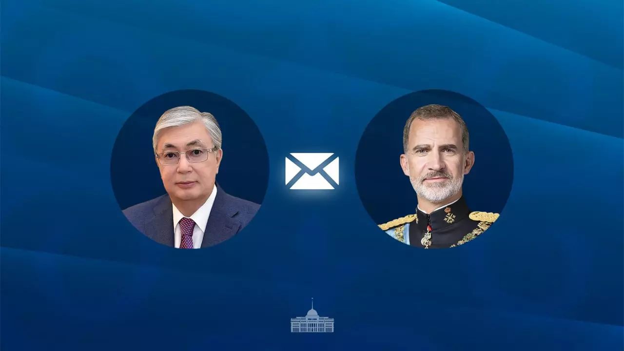 Мемлекет басшысы Испания Королі VI Фелипеге құттықтау жеделхатын жолдады