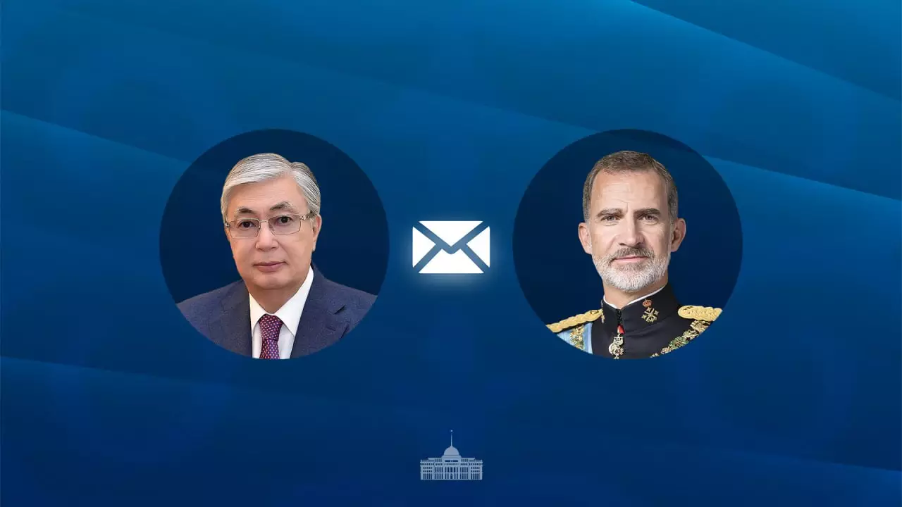Тоқаев Испания Королі VI Фелипені құттықтады