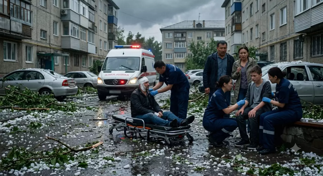 Шторм с градом накрыл Павлодарскую область: пострадали шесть человек