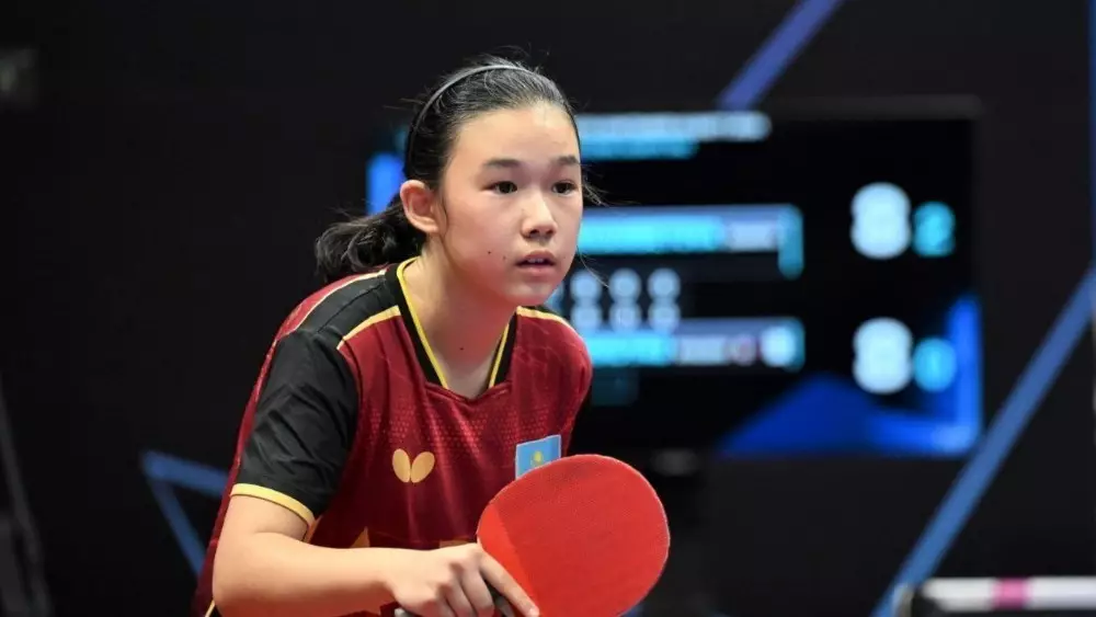 Үстел теннисі: Жәния Бекмұхамбетова Ташкенттегі WTT Youth Contender турнирінде топ жарды
