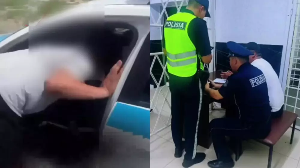 “Дерзкий“ разговор с полицией попал на видео в Атырауской области