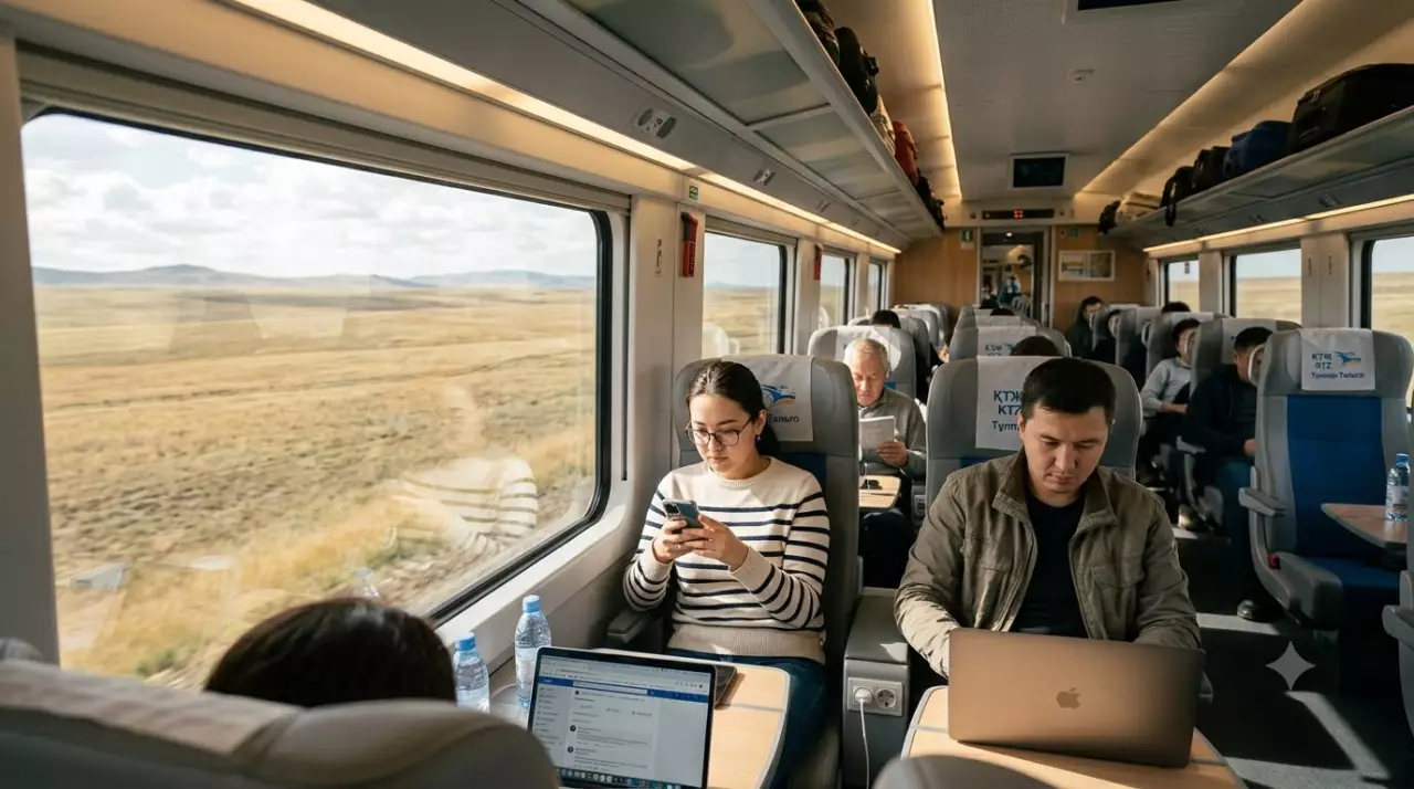 Интернет на рельсах: какие поезда Казахстана уже подключили к Wi-Fi