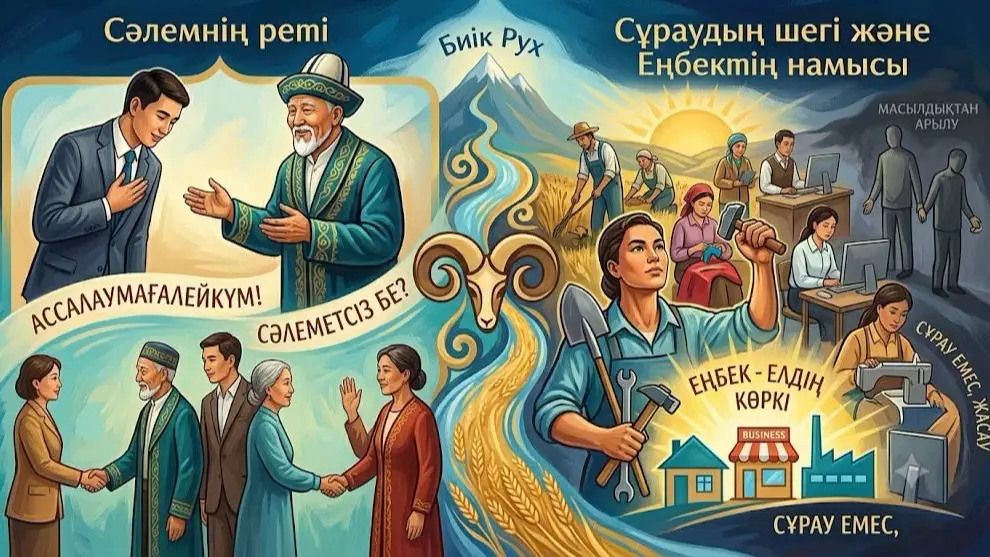  Жазушы қоғамдағы сәлемдесу әдебі мен жауапкершілік мәселесін көтерді 