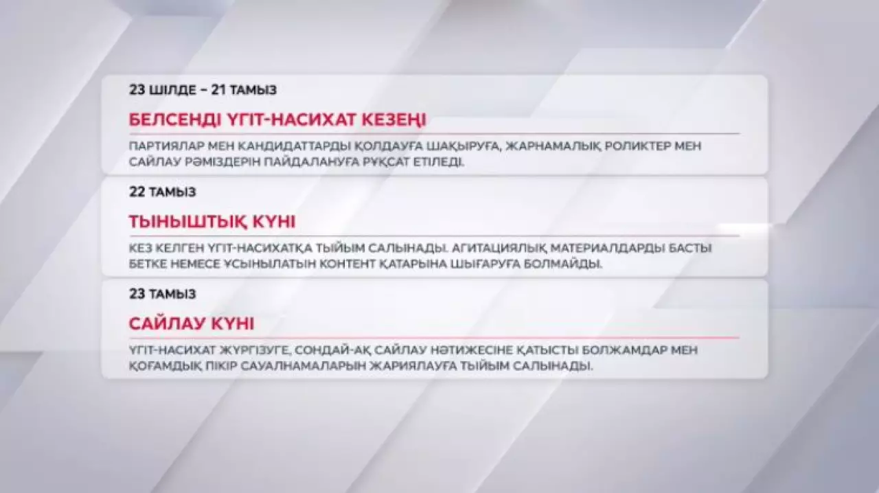 Сайлауалды үгіт-насихат науқаны