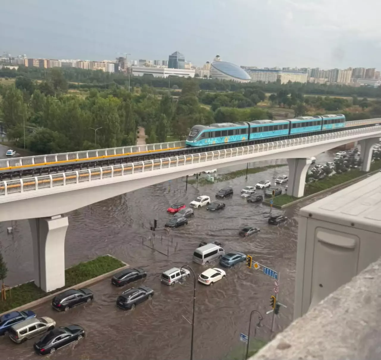 Дожди накрыли Астану: за день выпала почти месячная норма осадков