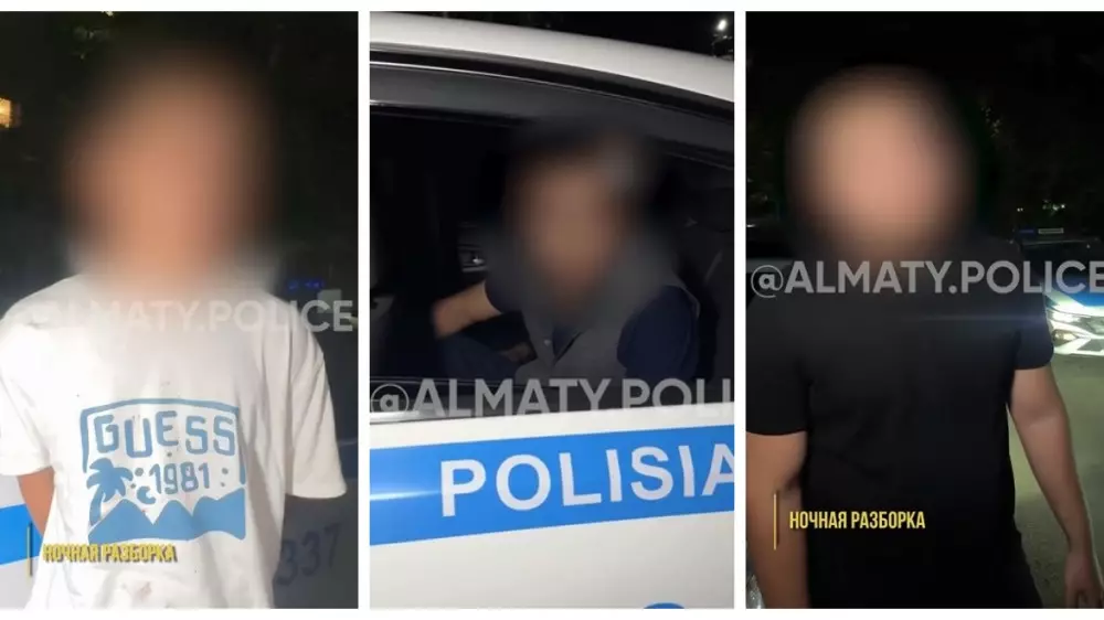 В Алматы полицейские “по горячим следам“ задержали шестерых подозреваемых