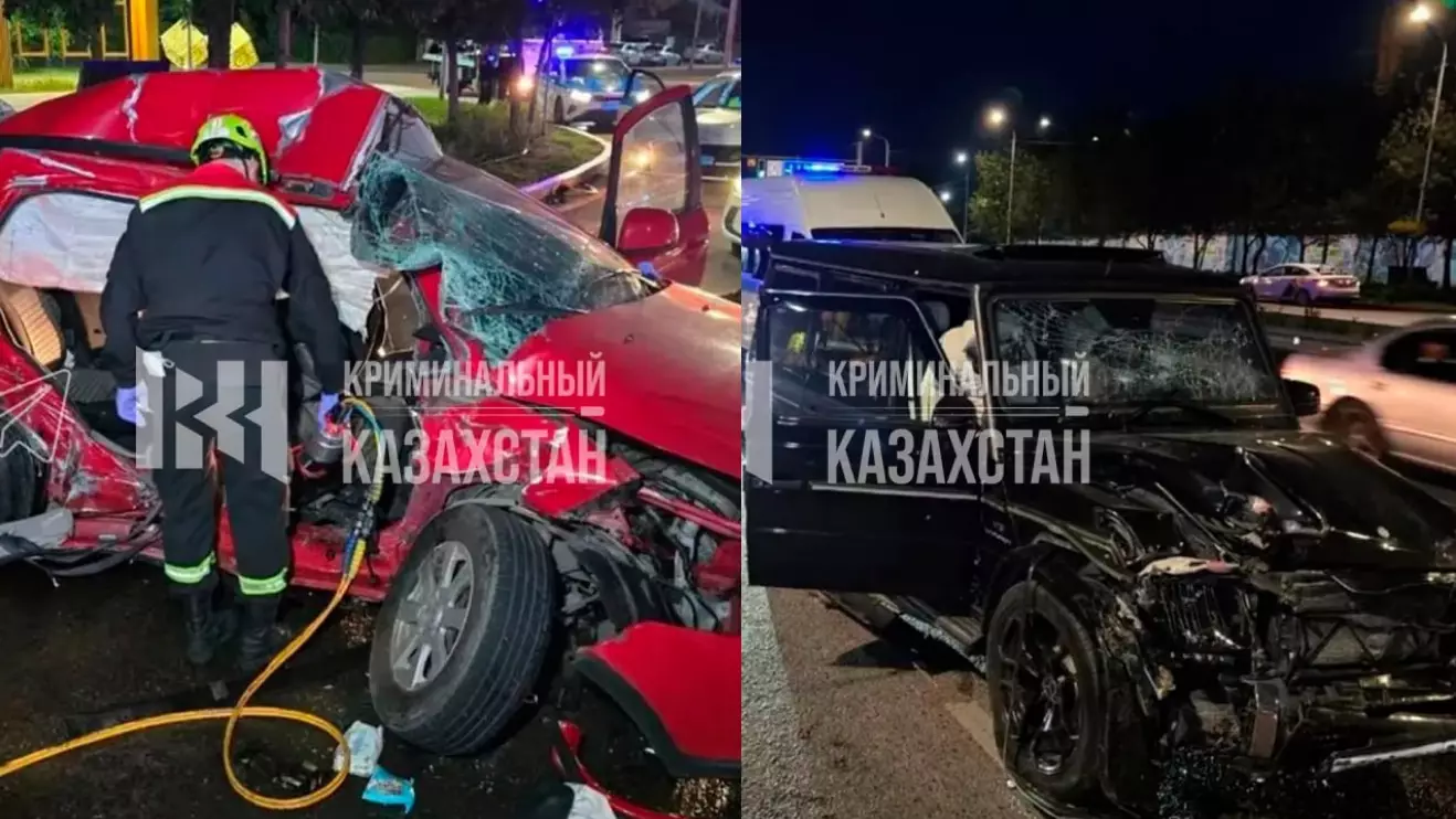 «Екі бойжеткен қаза тапты»: Алматыда жантүршігерлік жол апаты болды (ВИДЕО)
