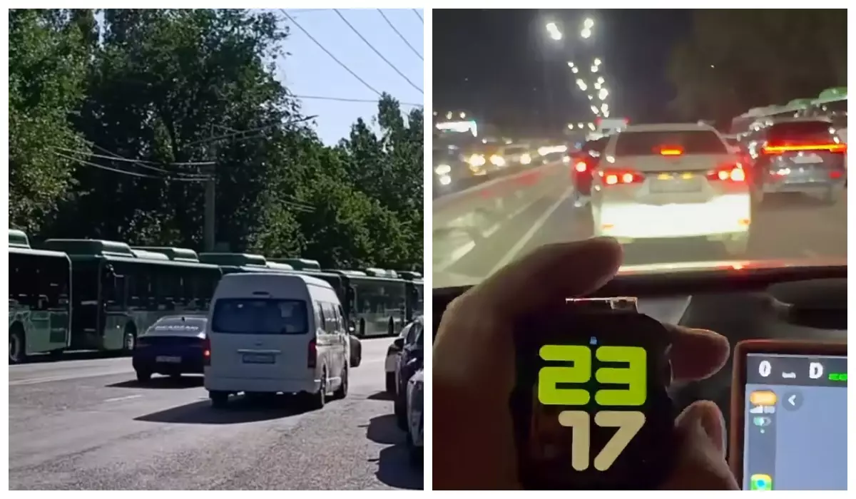 Алматылықтар автобустардың кешігуі мен түнгі көлік кептелісіне жаппай шағындануда: Әкімдік түсініктеме берді