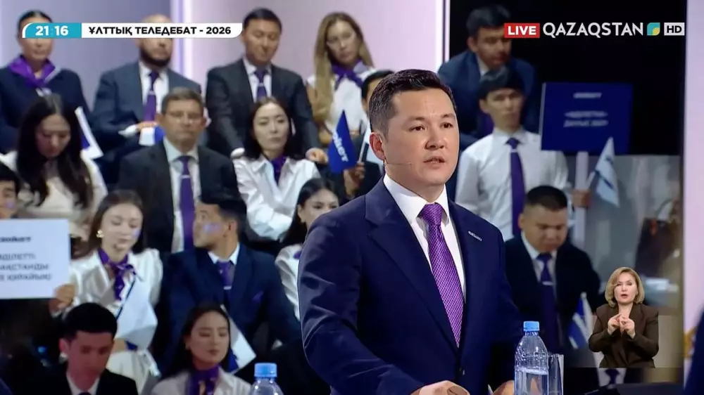 Эксперты высоко оценили выступление кандидата от партии “Әділет“ на теледебатах Курултая