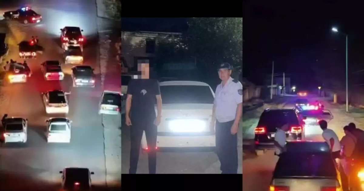  «8 көлік айыптұраққа қойылды»: Түркістан облысында жол ережесін бұзған той кортежі тоқтатылды 