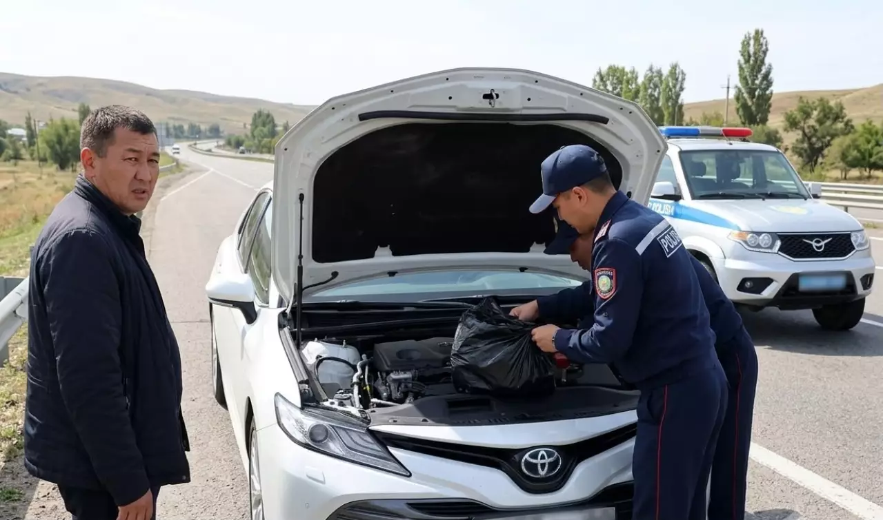 8,5 келі есірткіні Алматыға тасымалдаған жүргізуші ұсталды