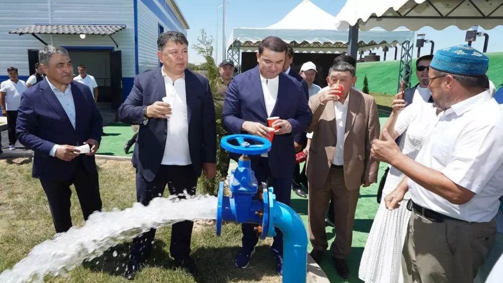 В Шардаре запустили новый водопровод: город полностью обеспечен питьевой водой 