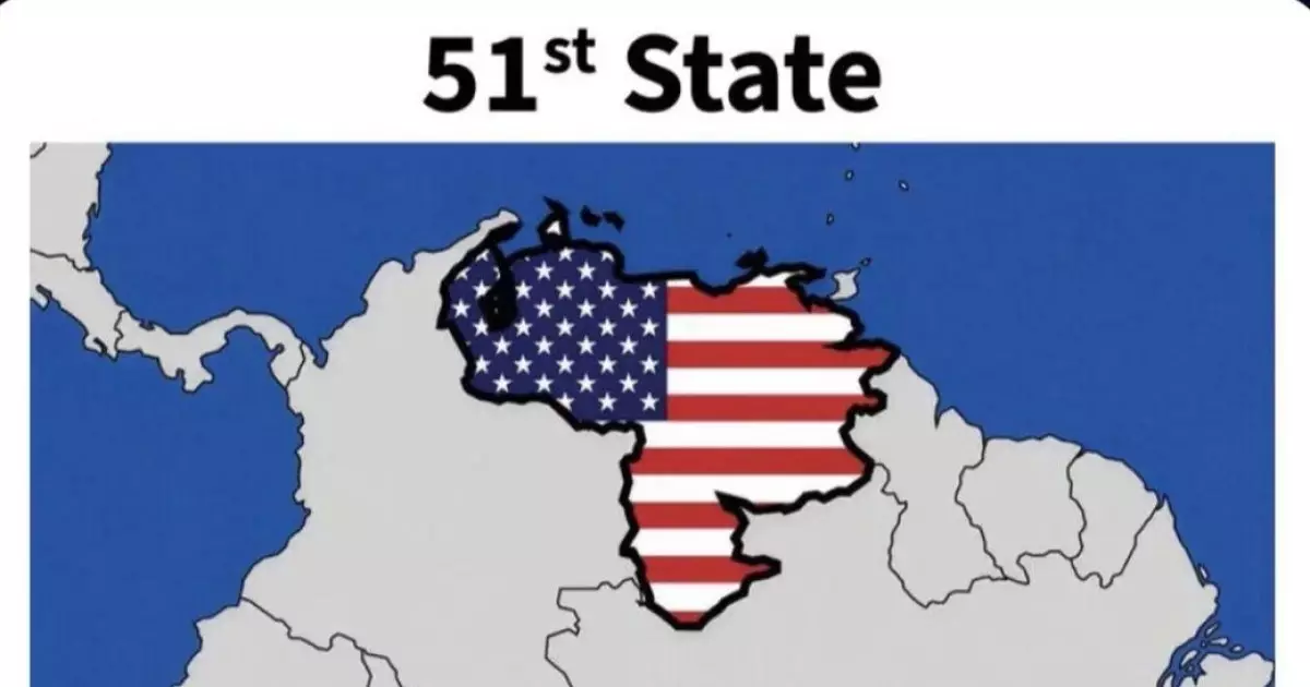  Трамп Венесуэланы АҚШ-тың 51-штаты ретінде көрсетілген картаны жариялады 