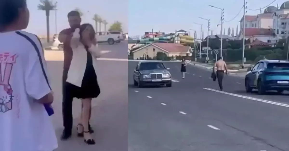  `Я тебя изнасилую`. Мужчина и девушка устроили конфликт на улице в Актау 