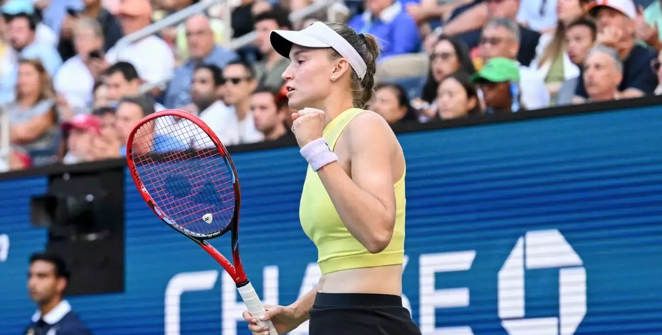 Елена Рыбакина разгромила Наоми Осаку и вышла в 1/4 финала US Open-2026 (видео)